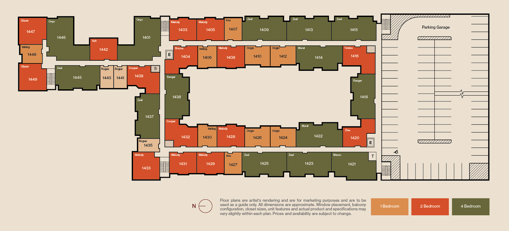 Charme Eagle Floor Plates 10102025 Floor 4