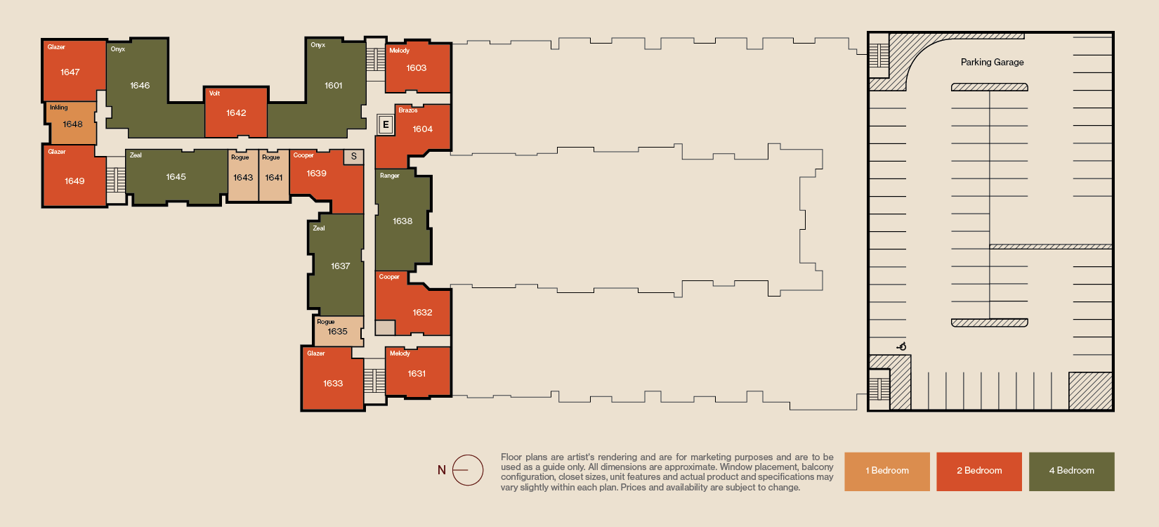 Charme Eagle Floor Plates 10102025 Floor 6